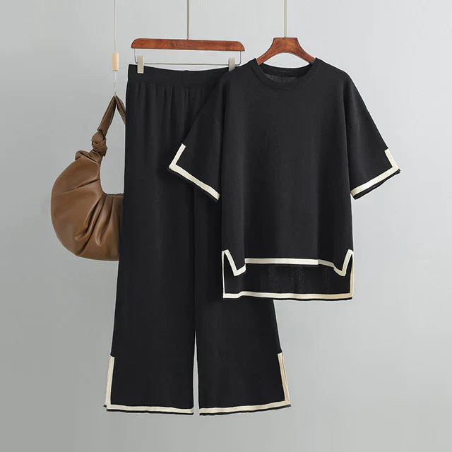 Levoire | Ensemble confortable en deux pièces Noir Une taille pour tous