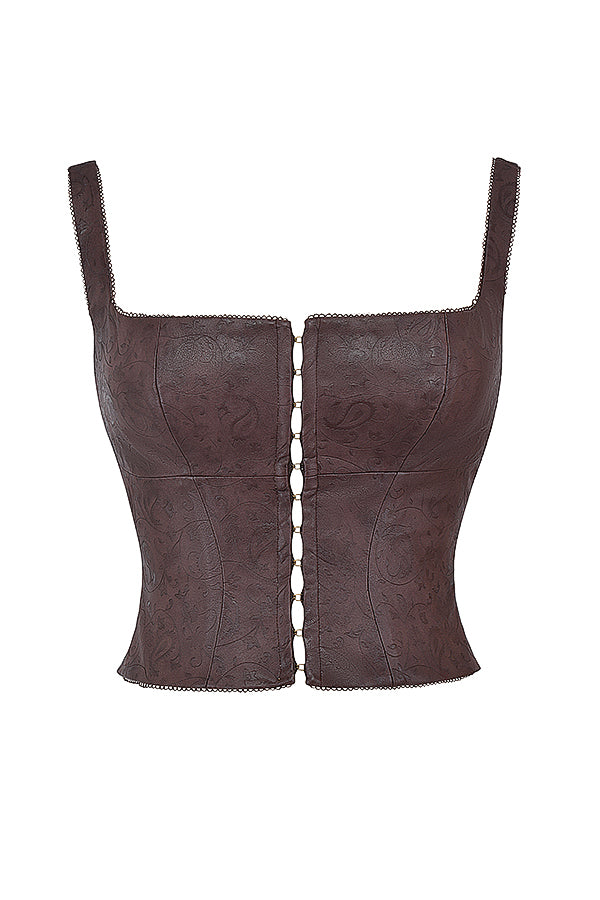 Levoire | Corset En Cuir Végan