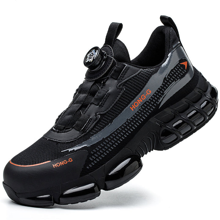 Levoire | Chaussures De Travail Antidérapantes Pour Hommes Noir & Orange