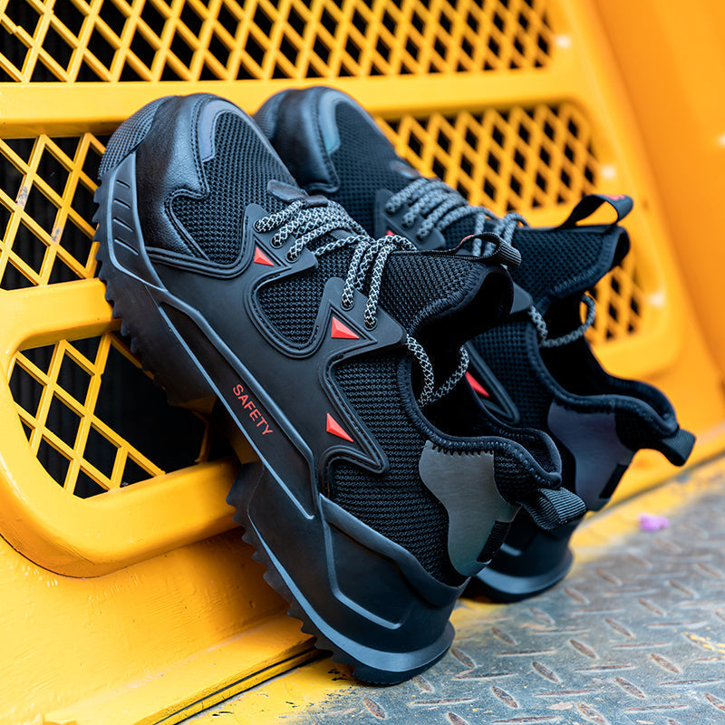 Levoire | Slip On Baskets Respirantes Pour Hommes Noir