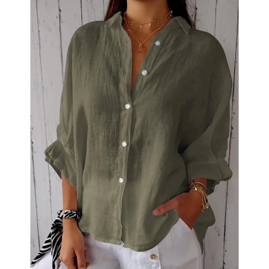 Levoire | Blouse De Loisirs Pour Une Journée Détendue Vert olive