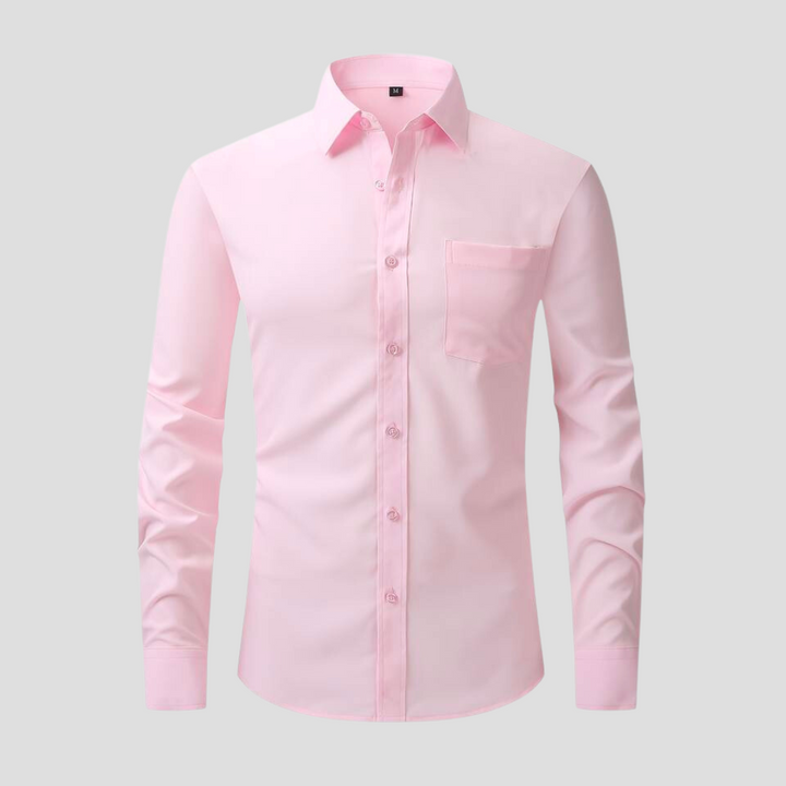 Levoire | Chemise D'Affaires À Col Convertible Rosa