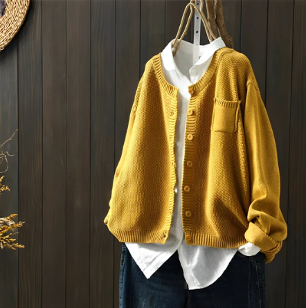 Levoire | CARDIGAN SOFT MAGLIA Jaune