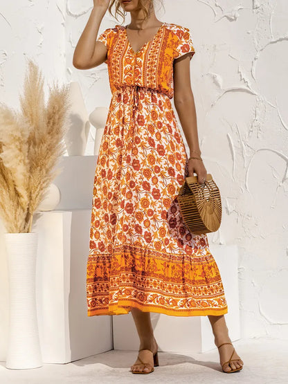 Levoire | Robe Élégante À Coupe Ajustée Orange