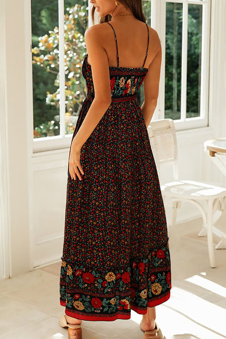 Levoire | Robe Longue Avec Décolleté En V Et Bretelles