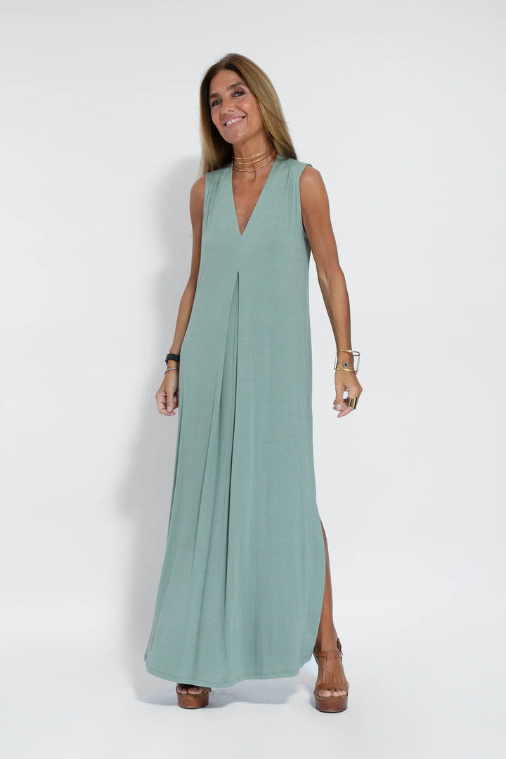Levoire | Robe Chic Manches Légères Verdeclaro