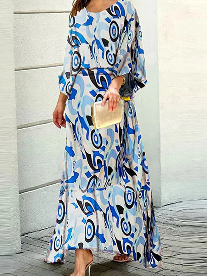 Levoire | Maxi Long Robe Bleu