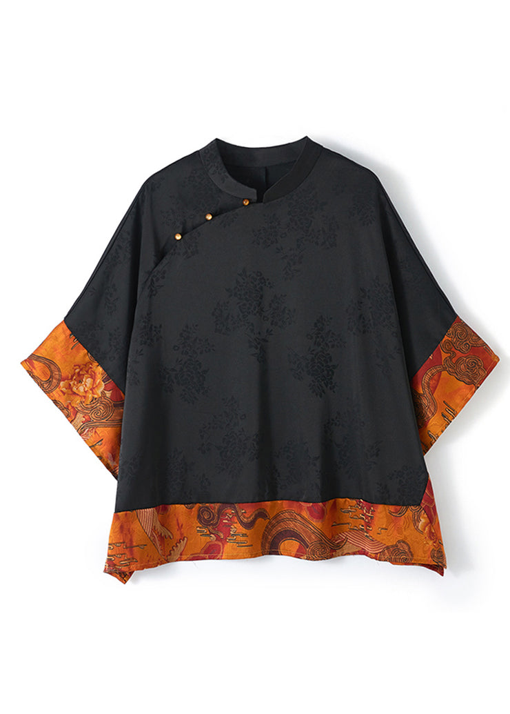 Levoire | Chemise patchwork en soie