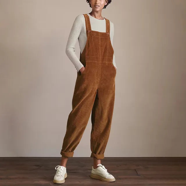 Levoire | Salopette En Corduroy Vintage Khaki