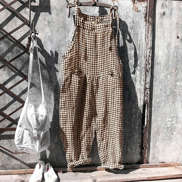 Levoire | Combinaison Baggy Rayée Style Vintage Orange