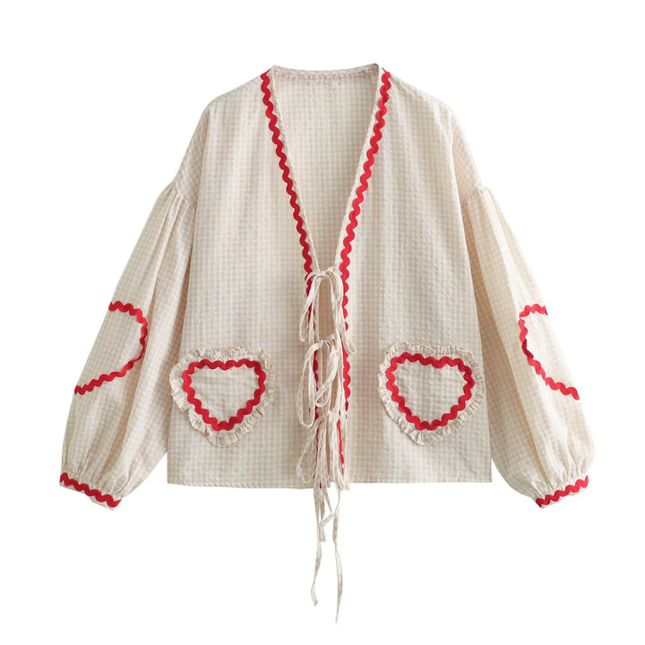 Levoire | Blouse Cœur Vintage Blanc