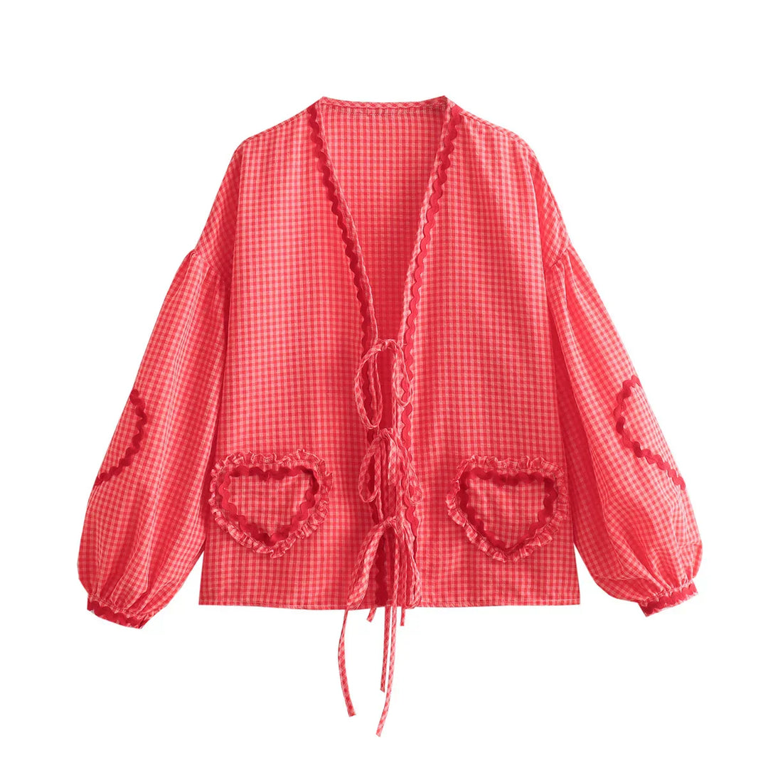 Levoire | Blouse Cœur Vintage Rosenrot