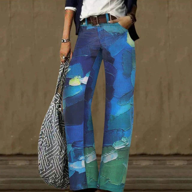 Levoire | Pantalon Vintage À Jambe Large Bleu