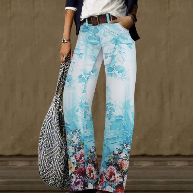 Levoire | Pantalon Vintage À Jambe Large Bleu clair