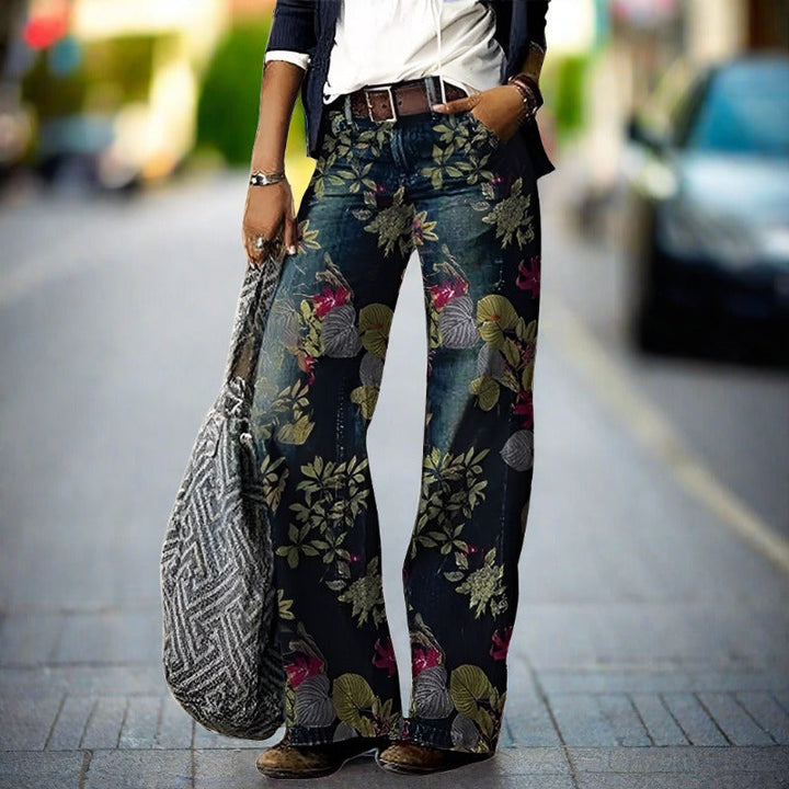 Levoire | Pantalon Large Et Confortable Motif Floral