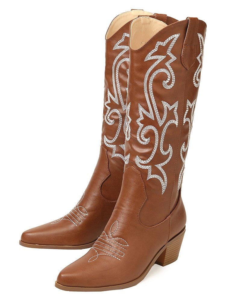 Levoire | Bottes De Cowboy Robustes Avec Broderie