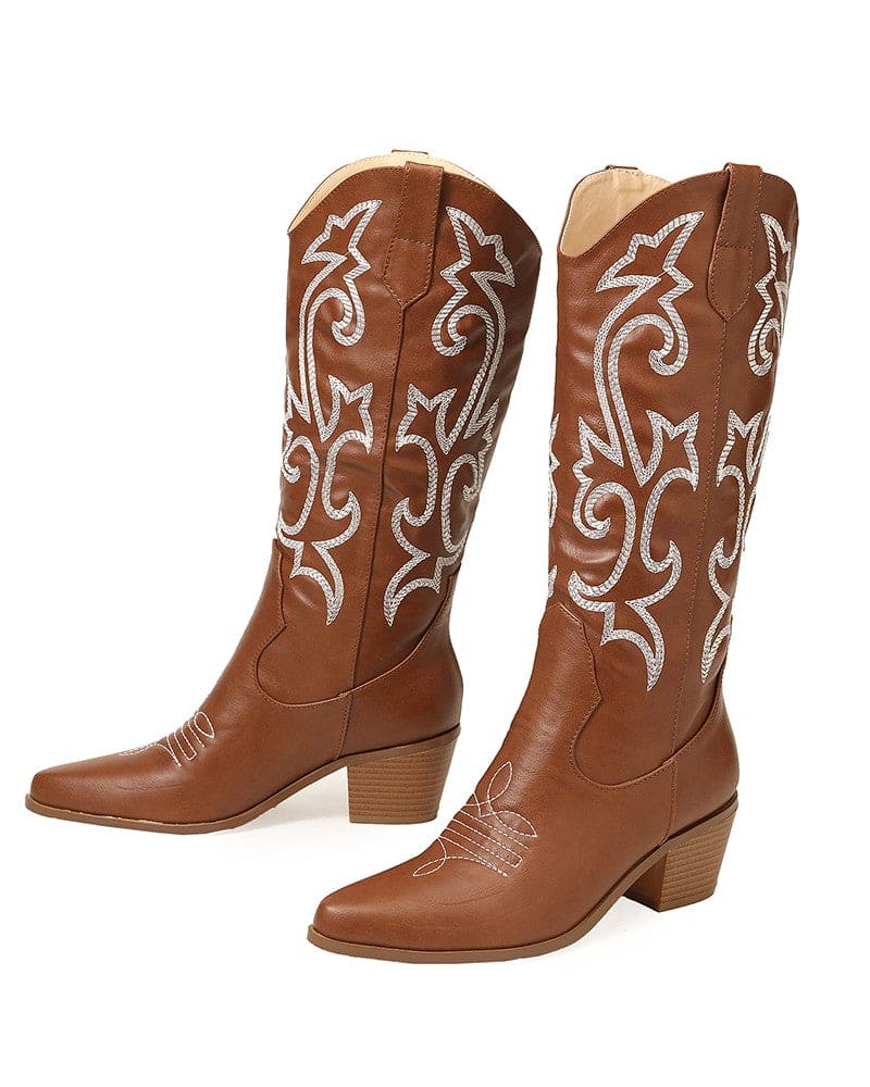Levoire | Bottes De Cowboy Robustes Avec Broderie