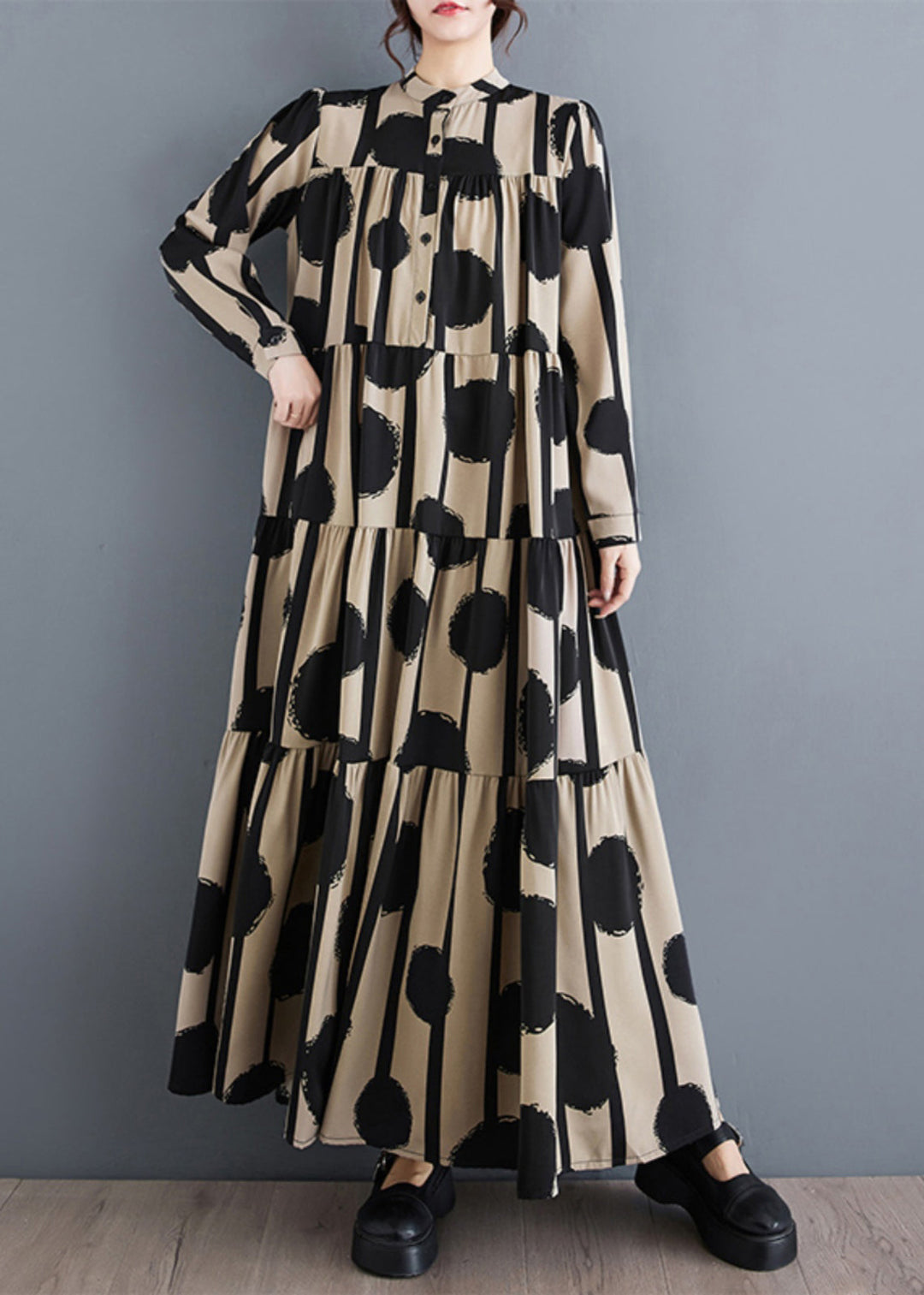 Levoire | Robe maxi décontractée Noir