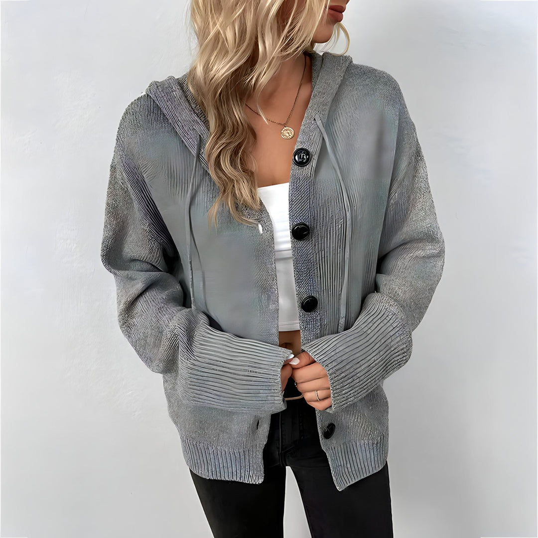 Levoire | Femmes Gilet En Tricot Avec Capuche