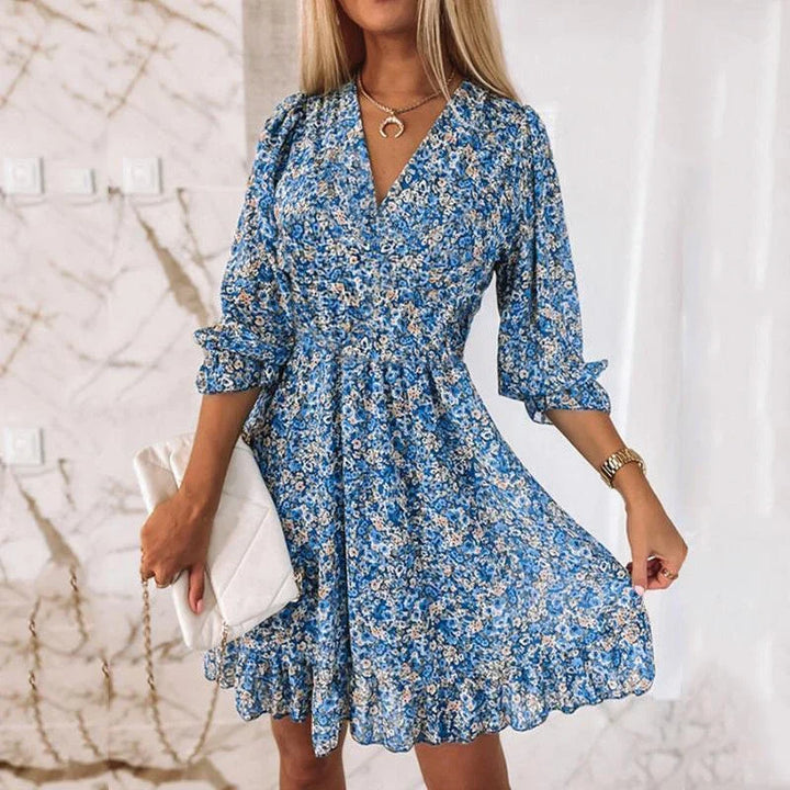 Levoire | Élégante Robe D'Été Pour La Saison Chaude bleu
