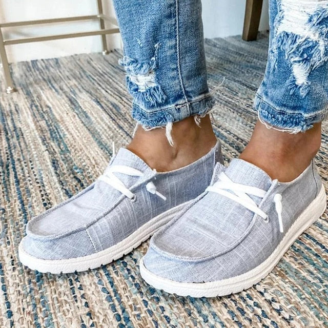 Levoire | Baskets Mocassins Pour Femmes Gris