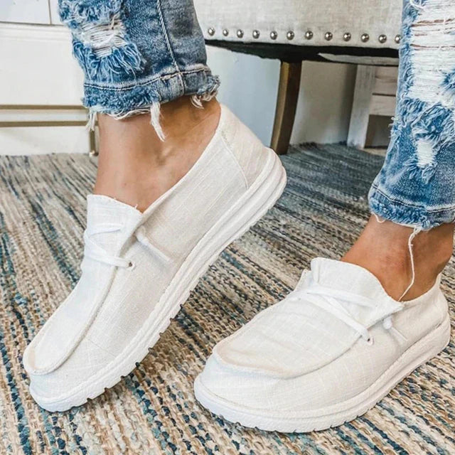 Levoire | Baskets Mocassins Pour Femmes Blanc