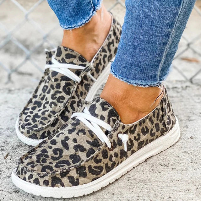 Levoire | Baskets Mocassins Pour Femmes Léopard