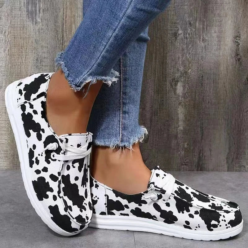 Levoire | Baskets Mocassins Pour Femmes Noir Blanc