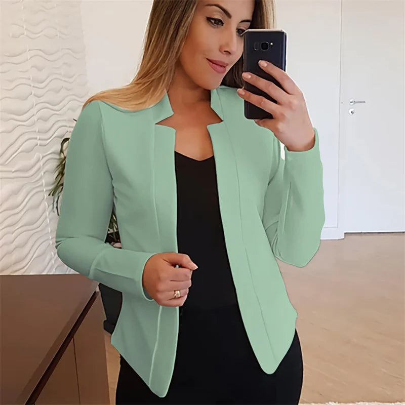 Levoire | Blazer Avec Devant Ouvert Vert