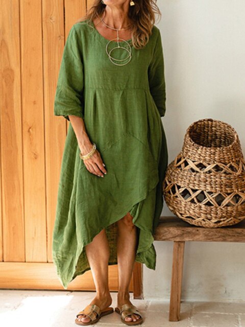Levoire | Robe D'Été Pour Des Jours Détendus Heeresfarbe