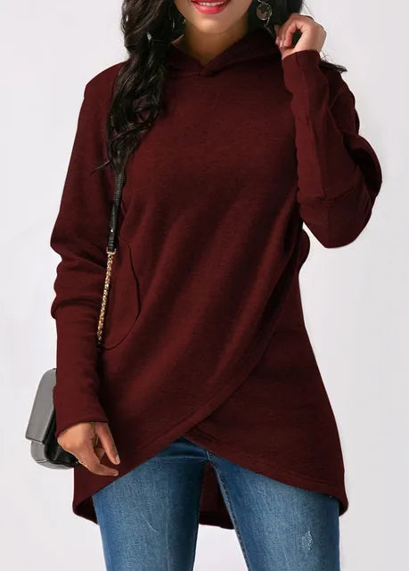 Levoire | Haut D'Hiver Confortable Et Minimaliste Rouge
