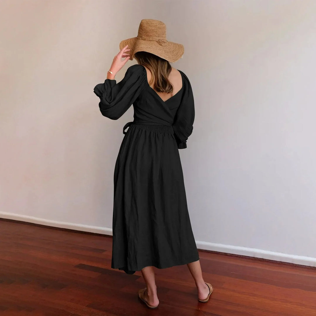 Levoire | Robe Française Avec Manches Volantes