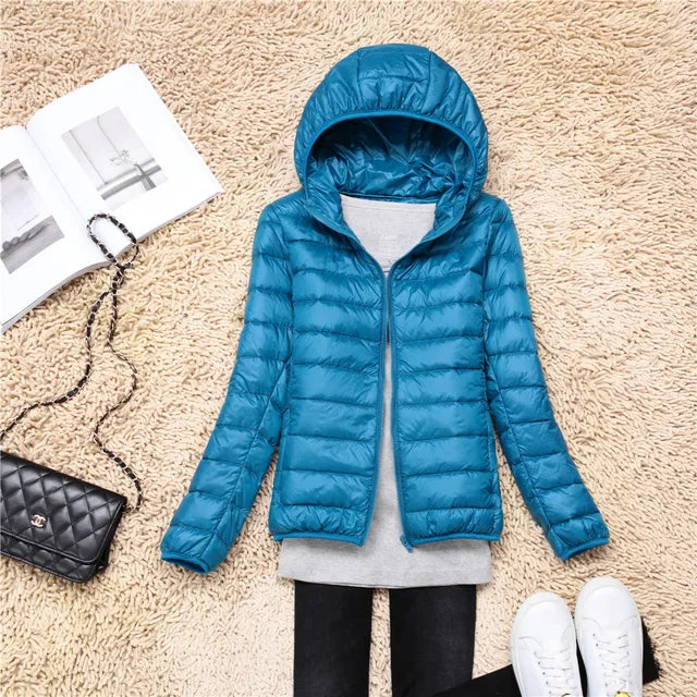 Levoire | Veste Légère En Duvet Élégante T Bleu