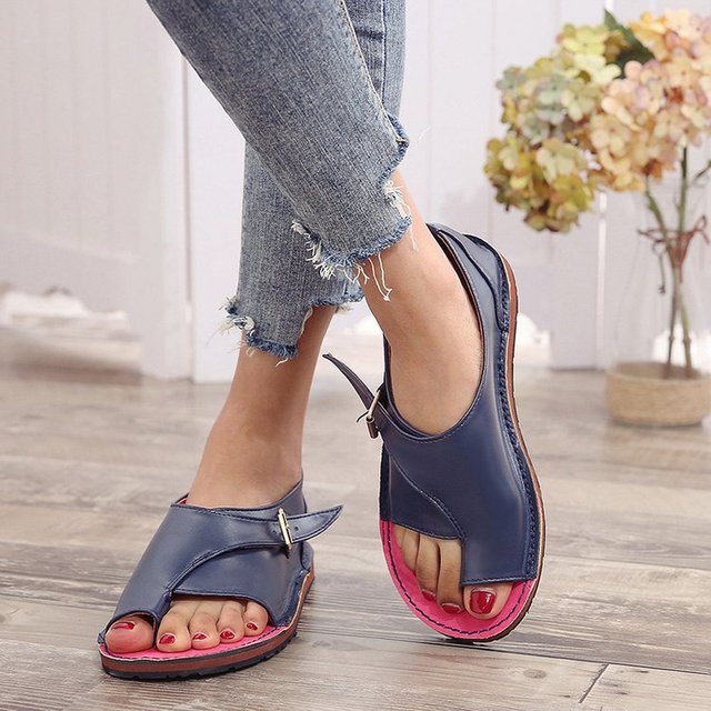 Levoire | Sandales Orthopédiques À La Mode Pour Femmes Bleu foncé