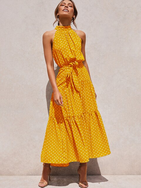 Levoire | Robe À Pois Jaune