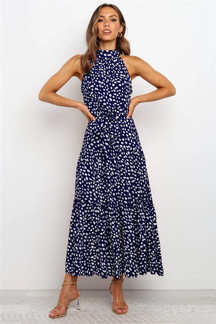 Levoire | Robe À Pois Bleu