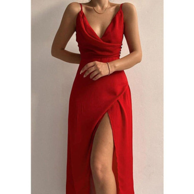 Levoire | Robe De Soirée En Satin Pour Des Soirées Élégantes Rot