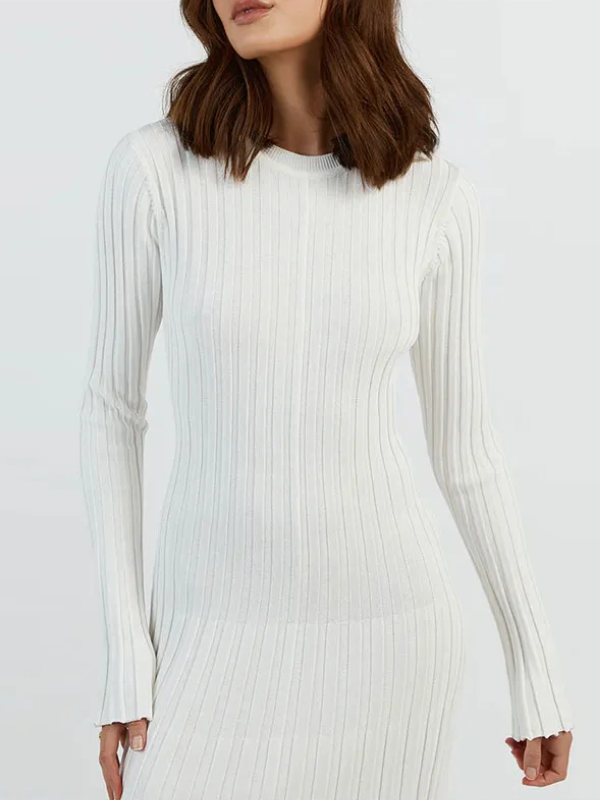 Levoire | Robe Maxi Tricotée Ajustée & Flatteuse