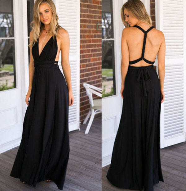 Levoire | Élégant, Robe De Soirée Multiwrap Dos Nu Pour Le Soir