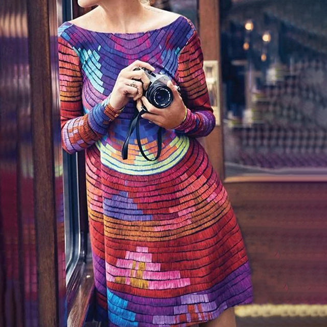 Levoire | À Imprimé Abstrait Multicolore