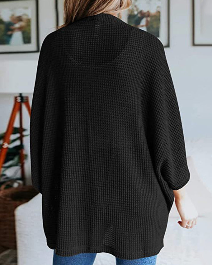 Levoire | Pull Chaud, Tricoté, Uni Gilet Avec Manches 3/4 Pour Femmes