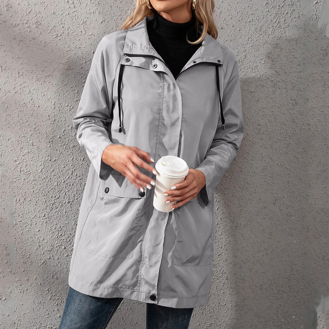 Levoire | Veste À Capuche Légère Longue D'Été Gris
