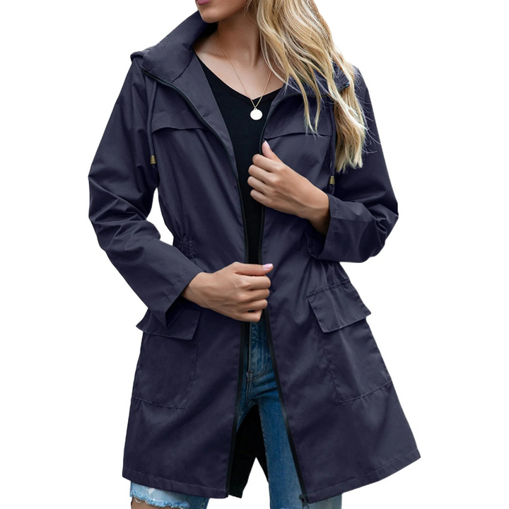 Levoire | Coupe-Vent Léger Long Manteau D'Été Bleu