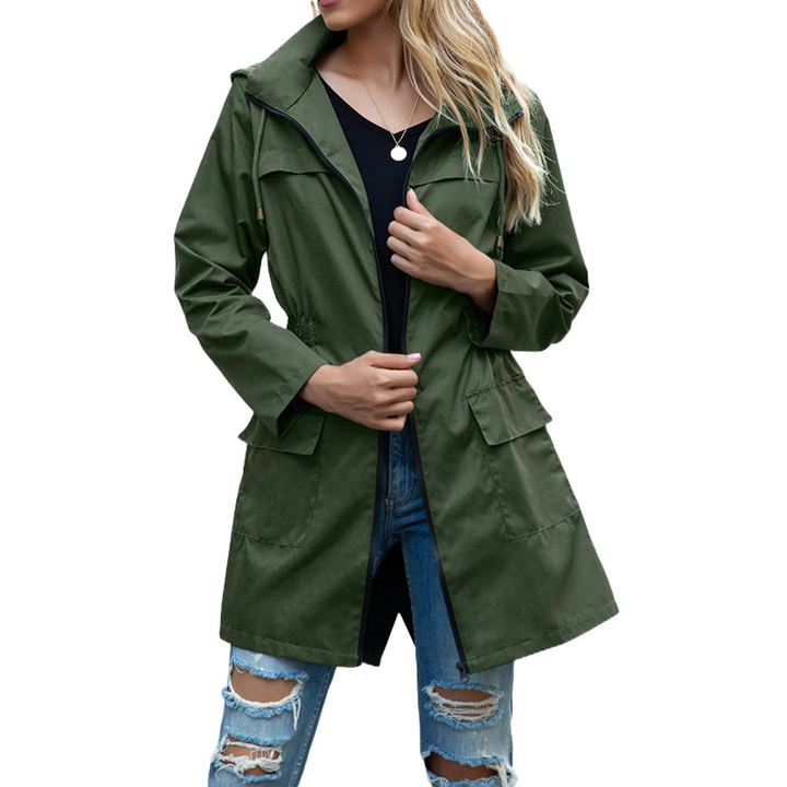 Levoire | Coupe-Vent Léger Long Manteau D'Été Vert foncé