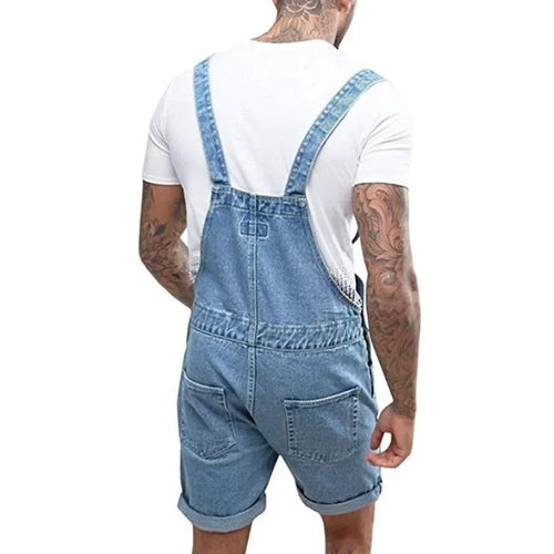 Levoire | Salopette En Denim Rento Avec Des Bretelles Réglables Et Des Poches
