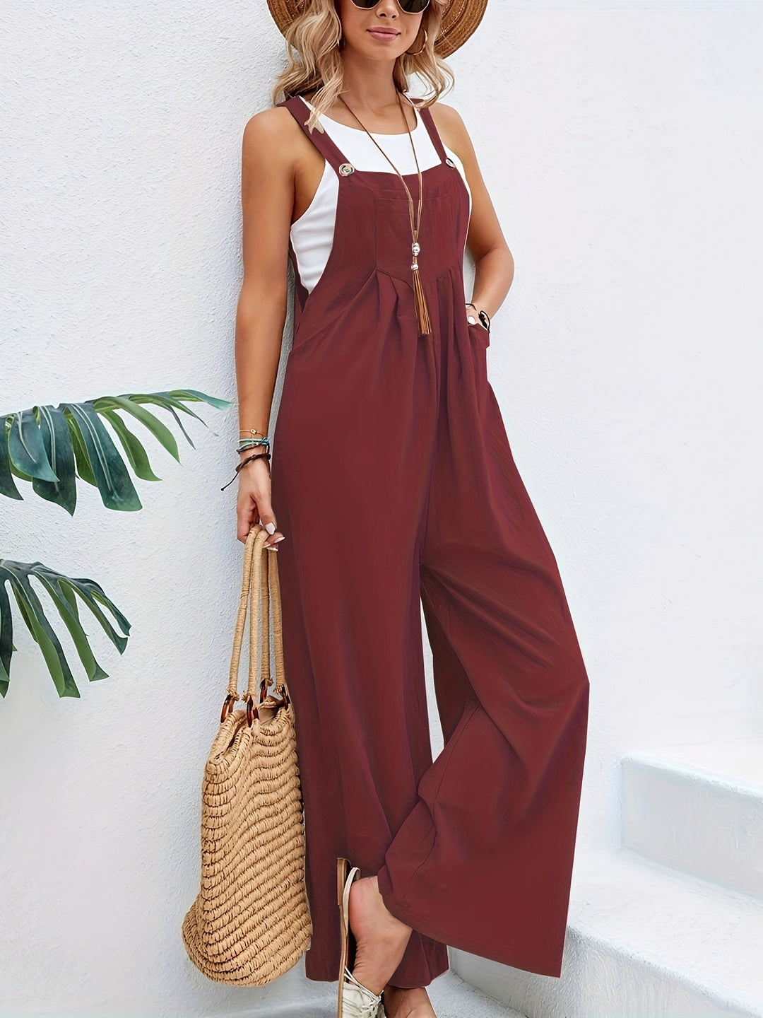 Levoire | Combinaison Boho Sans Manches Pour Femmes Rot