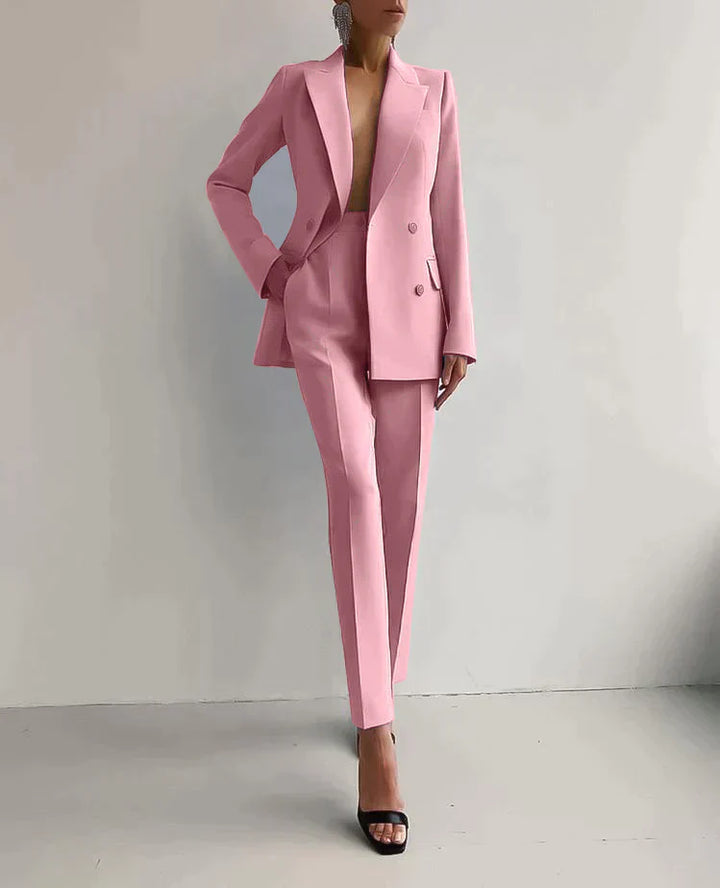 Levoire | Ensemble Blazer et Pantalon Raffiné Rosa