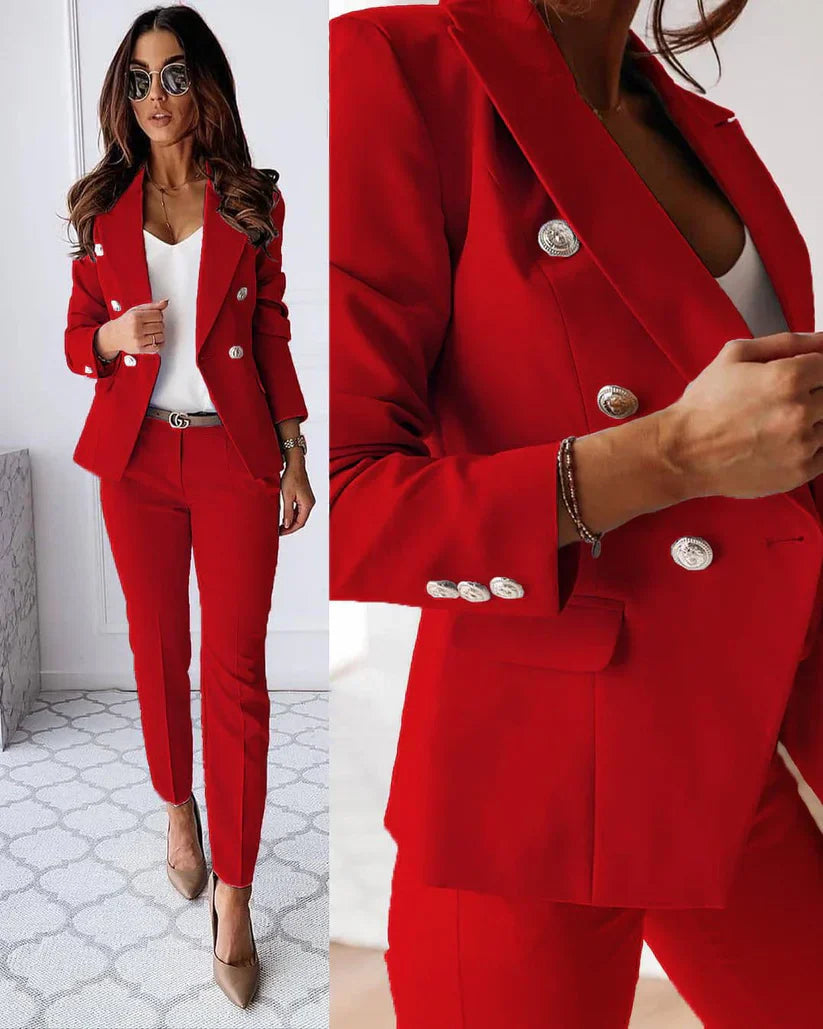 Levoire | Ensemble De Blazer Élégant Rot