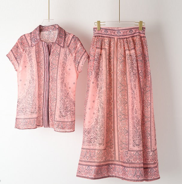 Levoire | Imprimé Boho Ensemble Deux Pièces Rosa ( presque épuisé )