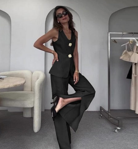 Levoire | Modern Two-Piece Blazer Suit Noir